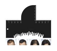 Mixnexorad Herramienta de Mejora para Barberos,Cartulina De Estilizado Para Cortes | Tarjeta de Contorno Capilar para Recortar Bigote, Perfilar Barba, Estilizar y Afeitar