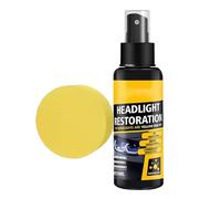 Mixnexorad Restaurador de Faros para Coche | 50 ml con Esponja | Spray Pulidor Removedor de Manchas de Faros | para Todo Tipo de Vehículos y Usos