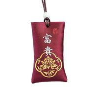 Mixnexorad Talismán Chino clásico, Bolsa de Sal Espiritual para Dinero - Collar Budista De China,El talismán Chino clásico de China atrae la Riqueza y la Prosperidad en el Armario