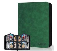 MIXPOET Álbum para Tarjetas Top loaders, Top Loader Album de Cartas, Capacidad 112 Top Loaders 4 Bolsillo, Tarjetas Coleccionables Carpeta Cargadores Superiores MTG TCG, Solo aplicable a Top loaders