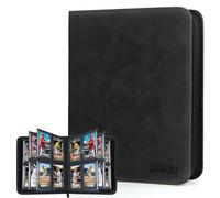 MIXPOET Álbum para Tarjetas Top loaders, Top Loader Album de Cartas, Capacidad 112 Top Loaders 4 Bolsillo, Tarjetas Coleccionables Carpeta Cargadores Superiores MTG TCG, Solo aplicable a Top loaders