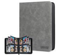 MIXPOET Álbum para Tarjetas Top loaders, Top Loader Album de Cartas, Capacidad 112 Top Loaders 4 Bolsillo, Tarjetas Coleccionables Carpeta Cargadores Superiores MTG TCG, Solo aplicable a Top loaders