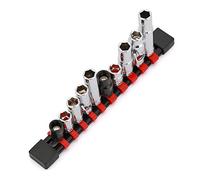 MIXPOWER Juego de 10 enchufes de 1/4 "y 3/8" de 10 mm, 6 puntos, juego de enchufes de 10 mm