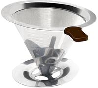 Mixpresso Clever Dripper - Pour Over Coffee Cone Dripper con soporte para taza - Filtro para cafetera sin papel y reutilizable