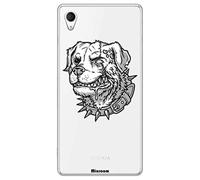 Mixroom - Carcasa de TPU silicona blanda fondo transparente para Sony XA Z6 MINI fantasía perro zombie U805