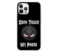 Mixroom - Carcasa trasera de TPU silicona blanda para iPhone 17 Pro Fantasía Don't Touch My Phone I131