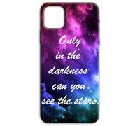 Mixroom - Carcasa trasera de TPU silicona blanda para iPhone 17 Pro Max Fantasía Only The Darkness Can You See The Stars R268
