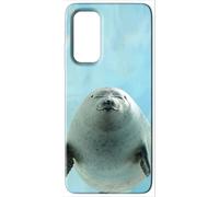 Mixroom - Carcasa trasera de TPU silicona blanda para Motorola Moto G55 5G fantasía foca con sonrisa N1107