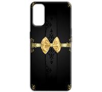 Mixroom - Carcasa trasera de TPU silicona blanda para Oppo A5 4G / 5G / Oppo A5m fantasía lazo dorado con bordados M665