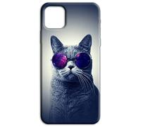 Mixroom - Carcasa trasera de TPU silicona blanda para Oppo A5x 5G / 4G fantasía gato gafas D59