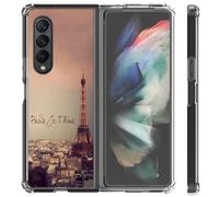 Mixroom - Carcasa trasera de TPU silicona blanda para Samsung Galaxy Z Fold 7 5G 2025 fantasía Paris Je T'aime H120