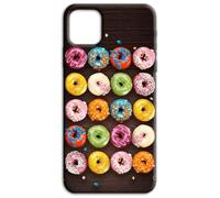 Mixroom - Funda Back Case de TPU silicona blanda para iPhone 17 Pro Max fantasía donuts dulces M182