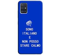 Mixroom - Funda para Samsung Galaxy A51 Case de TPU silicona blanda fantasía Sono Italiano Non Posso Stare Calmo R271