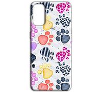 Mixroom - Funda protectora Back Case de TPU silicona blanda para Xiaomi Redmi Note 11 PRO 5g/4g Fantasía Huellas Perro Gato M766