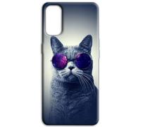 Mixroom - Funda protectora Back Case de TPU Silicona Suave para Samsung Galaxy A04E Fantasía Gato Gafas D59