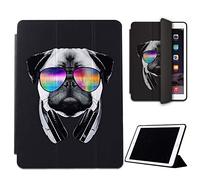 Mixroom - Funda protectora para Xiaomi Mi Pad 5 / Mi Pad 5 PRO 11" 2021 plegable de ecopiel y TPU con soporte Función Stand Fantasía Perro con Gafas LN260