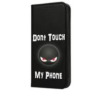Mixroom - Funda tipo libro para Samsung Galaxy S25 Plus con soporte de ecopiel cierre magnético cartera parte interior de TPU suave fantasía Don't Touch My Phone I131