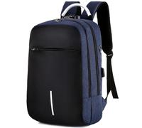 Mixroom Mochila porta PC antirrobo para ordenador portátil portátil trabajo bolsa Notebook hasta 15" con conexión USB y orificio auricular Z4, turquesa, 40 x 28 x 14 cm