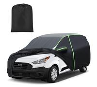 Mixsuper Liner Funda de Coche para Ford Transit Connect 2014-2023, Cubierta Completa de Coche para Todo Tipo de Clima, Cubierta Impermeable para Exteriores con Tiras Reflectantes para Puerta con