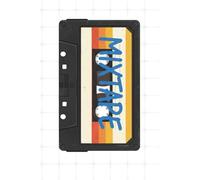 Mixtape: Wide Ruled Composition Notebook | Retro 80s & 90s Cassette Tape Aesthetic | Songwriting Journal & Music Diary | 100 Pages (6x9)