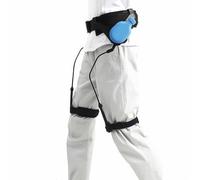 Mixtric Asistente Caminata Biónica, Entrenador Rehabilitación Asistida Miembros Inferiores Ajustable, Equipo Asistencia a Movilidad, para Adultos y Mayores,Both Legs Blue,M