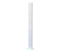 Mixtric Base Carga VehíCulos EléCtricos Exterior Montaje Suelo, Pedestal Conector Carga Independiente con Conector MóVil, Compatible Cargadores Wallbox,Blanca,Single Post