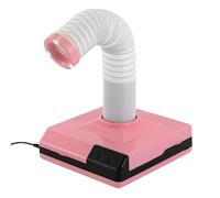 Mixtric Colector Polvo UñAs, Mini Aspiradora Escritorio 2 en 1 60 W, Colector Polvo para Pulido Dental, MáQuina SuccióN Polvo con Manguera Aspiradora para Laboratorio Dental y SalóN UñAs,Rosado