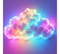 Mixtric DecoracióN Led Nube Tormenta para Hacer Tú Mismo, Luces Nube Tormenta 3D para Techo Kit, LáMpara Nube AlgodóN con Efecto Trueno y ReláMpago, para Sala Juegos, Dormitorio o Pared,LED600CM