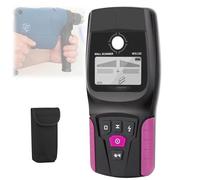 Mixtric Detector Vigas y Montantes para Paredes, Detector ElectróNico AutomáTico Madera y Metal CalibracióN AutomáTica con Pantalla LCD Digital y Alertas Sonoras, Herramienta PortáTil,Púrpura