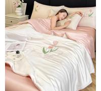 Mixtric EdredóN Refrescante, Manta Refrescante Japonesa De Doble Cara con TecnologíA FríA para Sudores Nocturnos Y Personas con Calor Q-Max0.45,03,150 * 200cm4PCS