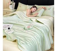 Mixtric EdredóN Refrescante, Manta Refrescante Japonesa De Doble Cara con TecnologíA FríA para Sudores Nocturnos Y Personas con Calor Q-Max0.45,16,150 * 200cm4PCS