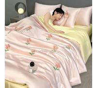 Mixtric EdredóN Refrescante, Manta Refrescante Japonesa De Doble Cara con TecnologíA FríA para Sudores Nocturnos Y Personas con Calor Q-Max0.45,18,150 * 200cm4PCS