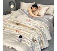Mixtric EdredóN Refrescante, Manta Refrescante Japonesa De Doble Cara con TecnologíA FríA para Sudores Nocturnos Y Personas con Calor Q-Max0.45,19,200 * 230cm4PCS
