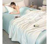Mixtric EdredóN Refrescante, Manta Refrescante Japonesa De Doble Cara con TecnologíA FríA para Sudores Nocturnos Y Personas con Calor Q-Max0.45,26,180 * 220cm4PCS