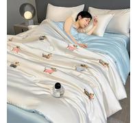 Mixtric EdredóN Refrescante, Manta Refrescante Japonesa De Doble Cara con TecnologíA FríA para Sudores Nocturnos Y Personas con Calor Q-Max0.45,23,200 * 230cm4PCS