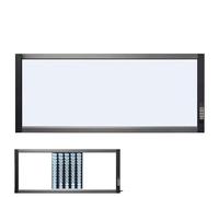 Mixtric Iluminador Led para RadiografíAs, Visor PelíCulas RadiográFicas con IluminacióN, Panel AcríLico y Marco Aluminio, Brillo Ajustable, para ClíNicas, Hospitales, Laboratorios,117 * 50 * 2.5cm
