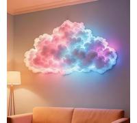 Mixtric LáMpara LED Nube Hacer Tú Mismo, Luces Nocturnas Multicolores con Efecto Tormenta 3D, LáMpara Nubes AlgodóN Colgar Pared, para DecoracióN Techo, Dormitorio o Sala Juegos,LED400CM