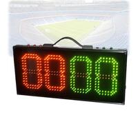 Mixtric Marcador Digital PortáTil Led, Tablero Sustituciones Led Una o Caras para FúTbol, Marcadores Tiempo Muerto por LesióN, Equipamiento para áRbitros Deportivos, para Partidos FúTbol,Double Sided