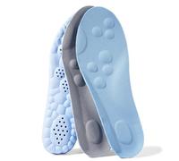 Mixtric Tecnología 4D Cloud Plantilla Deportiva Absorbente De Sudor con Soporte para El Arco Plantillas Ortopédicas De Absorción De Impactos para Hombre,Gris,40