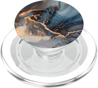 Mixture of Colors Dark Blue, Gray and Gold PopSockets PopGrip para MagSafe