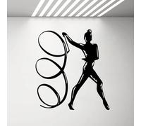MIXUEXUNLU Cinta de Gimnasia rítmica, calcomanía de Vinilo para Pared, Pegatina artística Deportiva, Papel Tapiz, calcomanía artística autoadhesiva para Regalo de niñas