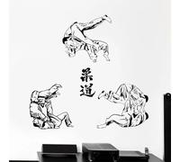 MIXUEXUNLU Deportes Judo Jujitsu artes marciales lucha pegatina de pared decoración del hogar habitación de niños dormitorio adolescente dormitorio arte calcomanía