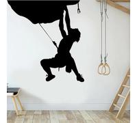 MIXUEXUNLU Pegatinas de pared de escalada, vinilo, pegatinas de pared de escalada, deportes extremos, decoración del hogar, arte Interior, Mural, papel tapiz artístico para Club
