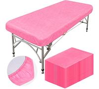 Mixweer Juego de 30 sábanas ajustables para mesa de masaje a prueba de aceite e impermeables, para spa de 39 x 87 pulgadas, fundas protectoras desechables para el cuidado de la piel de salón de