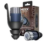 Mixx Tapones adaptables para los oídos, reducción de ruido personalizable para conciertos, viajes, trabajo y sueño, 3 modos de ruido (18 dB, 28 dB, abierto), reutilizables, lavables, silicona de grado