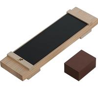 Miyabi 34536-000 - Kit de Afilado básico para Piedras con Soporte de Madera 230x70x35 milímetros