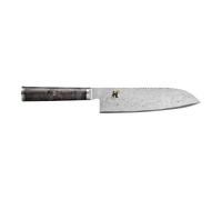 MIYABI BLACK 5000MCD67 Cuchillo Santoku 18 cm, Filo suave