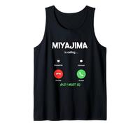 Miyajima está Llamando y Debo IR a Japón Viajando Camiseta sin Mangas