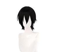 Miyamura Izumi Cosplay Wig Hori-san to Miyamura-kun Horimiya Short Black Synthetic Hair Heat Resistant + Wig Cap