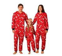 Miyanuby - Pijamas de Navidad a juego para la familia, con capucha, ropa de dormir y descanso para adultos/niños, L